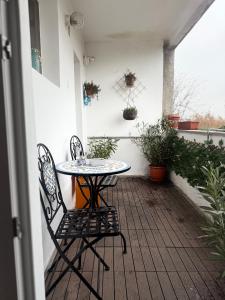 Ban công/sân hiên tại Apartament central Bella 7