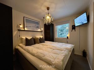 Postel nebo postele na pokoji v ubytování Lindvallen Ski Resort - Sauna - 4 Guests