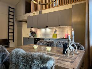 Kuchyň nebo kuchyňský kout v ubytování Lindvallen Ski Resort - Sauna - 4 Guests