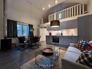 Posezení v ubytování Lindvallen Ski Resort - Sauna - 4 Guests