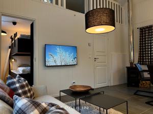 TV a/nebo společenská místnost v ubytování Lindvallen Ski Resort - Sauna - 4 Guests