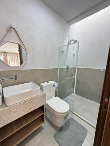 Koupelna v ubytování Villa Cotinguiba Casa 06 Tatuamunha