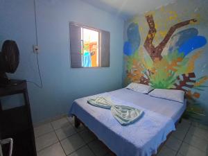 Postel nebo postele na pokoji v ubytování Hostel Pantanal Em Florianópolis