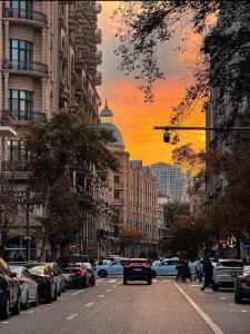 Nespecifikovaný výhled na destinaci Baku nebo výhled na město při pohledu z bed and breakfast