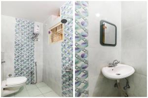 Ένα μπάνιο στο Hotel O A.N College Patna Formerly Hudco Grand