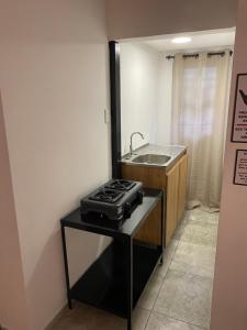 Kuchyň nebo kuchyňský kout v ubytování Apartaestudio monoambiente 100