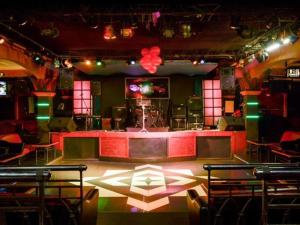 a stage in a theatre with at Puri Mega Hotel in Jakarta