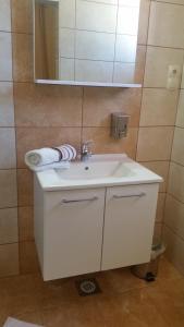 Koupelna v ubytování Guesthouse Mira