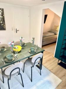 Χώρος καθιστικού στο Ferienwohnung Golden Hour mit Seeblick