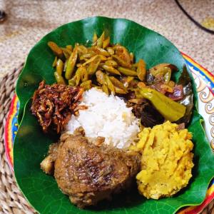 Jídlo v vily nebo okolí