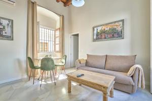 Χώρος καθιστικού στο Refugio de Visitación