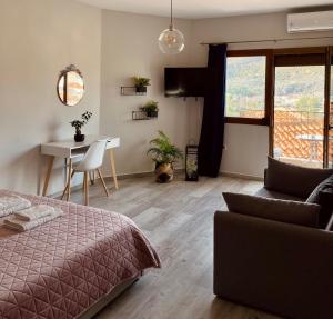 Postel nebo postele na pokoji v ubytování Panoramic suite