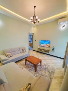 Χώρος καθιστικού στο ES Apartments