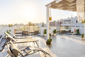 Balkón nebo terasa v ubytování YAMAS Urban LIving Spiridonos