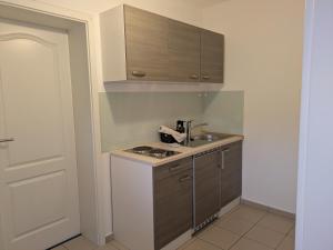 Kuchyň nebo kuchyňský kout v ubytování Ferienwohnung an der Klosterkirche