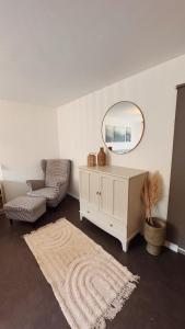 Posezení v ubytování Ferienwohnung Fischer