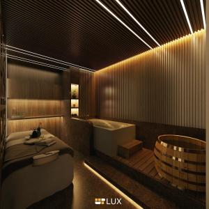 Ένα μπάνιο στο Marina Suite Residence Halong