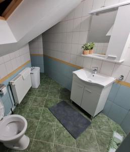 Koupelna v ubytování Međimurski San