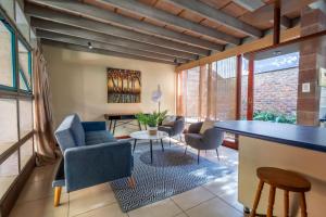 Et opholdsområde på Stratfords Guest Suites