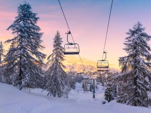 Appartement skis aux pieds avec terrasse, animaux admis, 6 pers. - FR-1-445-20 v zimě