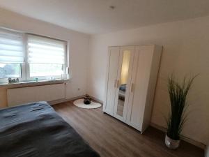 Postel nebo postele na pokoji v ubytování Piratennest