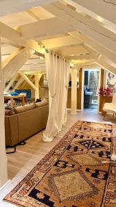 Posezení v ubytování Kungs Ferienwohnung 2