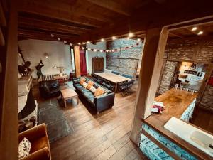 Posezení v ubytování Nature, chaleur, calme et confort au coeur des Ardennes belges + 39 fotografií