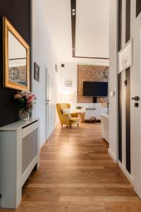 Køkken eller tekøkken på Apartment by Cathedral