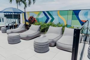 Зона вітальні в Studio Rio História AllIn Centro Wifi500 VLT/Metrô