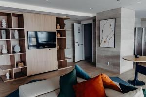 Телевізор і / або розважальний центр в Studio Rio História AllIn Centro Wifi500 VLT/Metrô