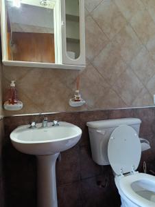 Koupelna v ubytování Cabaña El Morito