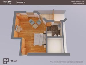 Kuchyň nebo kuchyňský kout v ubytování Chalet Laura Lodge Hotel