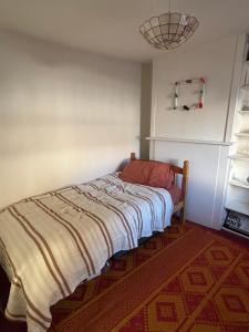 Postel nebo postele na pokoji v ubytování Ivy Cottage