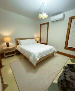 Postel nebo postele na pokoji v ubytování The Pink Haus