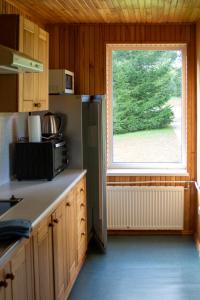 Kuchyň nebo kuchyňský kout v ubytování Kurzemes pērle