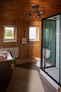 Koupelna v ubytování Kurzemes pērle