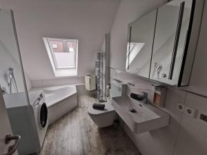 Koupelna v ubytování Apartments Waldbronn + 44 fotografií