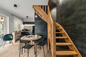 Kuchyň nebo kuchyňský kout v ubytování SZARE DOMKI Szczawnica