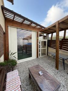 Μπαλκόνι ή βεράντα στο צימר לה מונטנייה