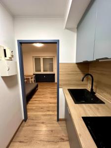 Kuchyň nebo kuchyňský kout v ubytování Appartement calme et lumineux