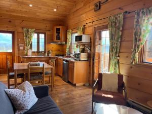 Kuchyň nebo kuchyňský kout v ubytování Radium Cabins Centrally located in Radium Hot Springs BC + 10 fotografií
