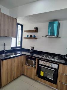 Kuchyň nebo kuchyňský kout v ubytování House in Mezcales near Vallarta