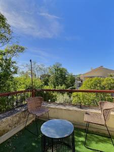 Balkón nebo terasa v ubytování Studio centre Aix - Climatisé avec terrasse