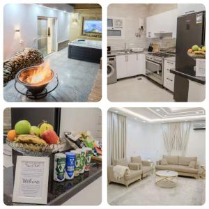 Η κουζίνα ή μικρή κουζίνα στο Luxury Retreat Jacuzzi & Firepit