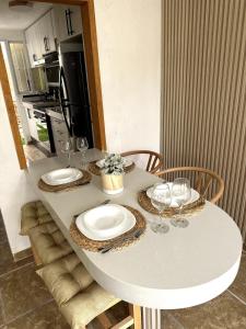 Kuchyň nebo kuchyňský kout v ubytování Privada cerca de playa con Jacuzzi, BBQ y Terraza + 15 fotografií