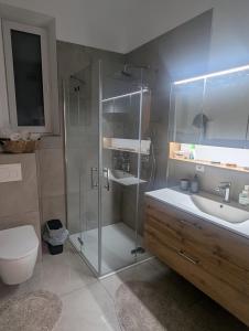 Koupelna v ubytování Samast Apartment