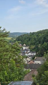 a view of a town with trees and houses at Geluk in Bettingen in Bettingen