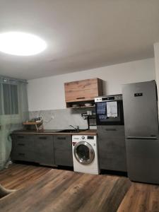 Η κουζίνα ή μικρή κουζίνα στο Apartment am Bahnhof Schwerte