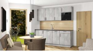 Η κουζίνα ή μικρή κουζίνα στο Haus am Rua