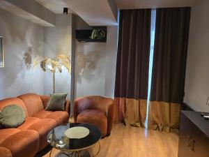 Χώρος καθιστικού στο Green House Mindeli